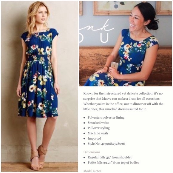 Anthropologie Dresses & Skirts - Anthropologie Maeve Evaline blue floral dress!!